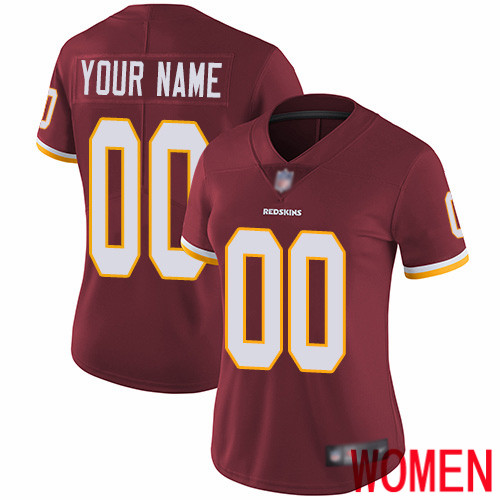 Limited Burgundy Red Women Home Jersey NFL Customized Football Washington Redskins Vapor Untouchable-0